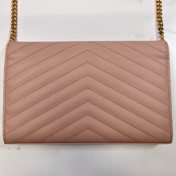 YSL Yves Saint Laurent Cassandre Envelope Wallet on Chain Crossbody Purse Bag - Picture 3 of 10
